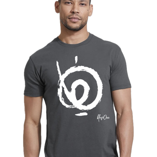 Logo Gray and White Tee