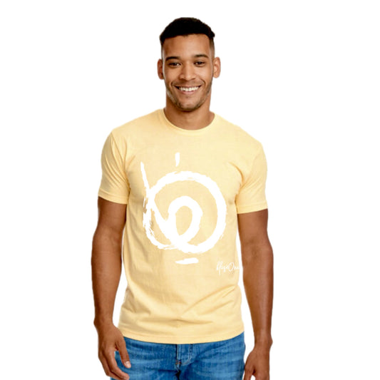 Logo Yellow and White Tee