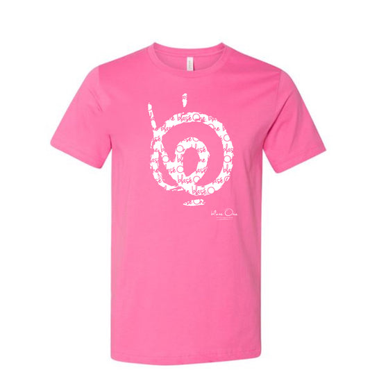 Pink & White Logo with Signature