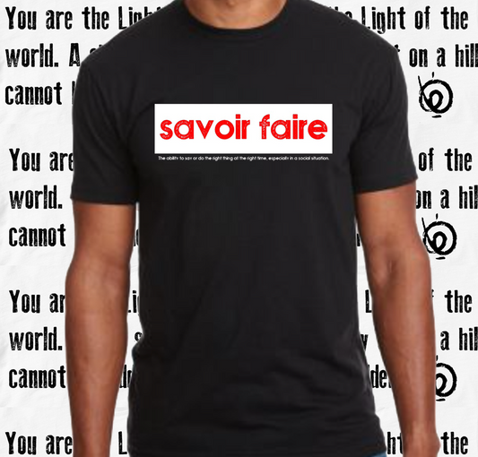 Savoir Faire Black Tee