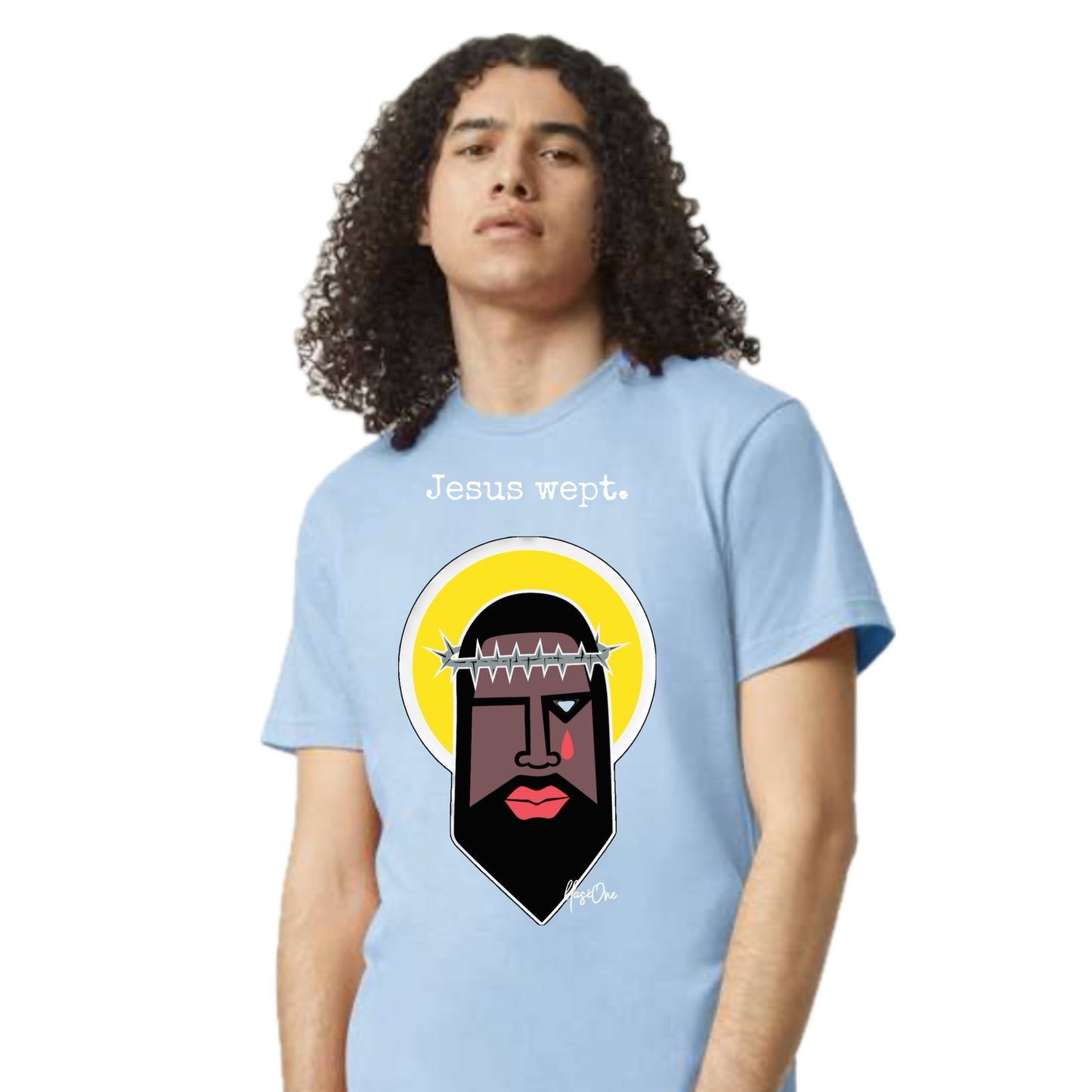 9.3 Jesus Wept Baby Blue Tee