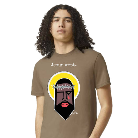 4.3 Jesus Wept Brown Tee