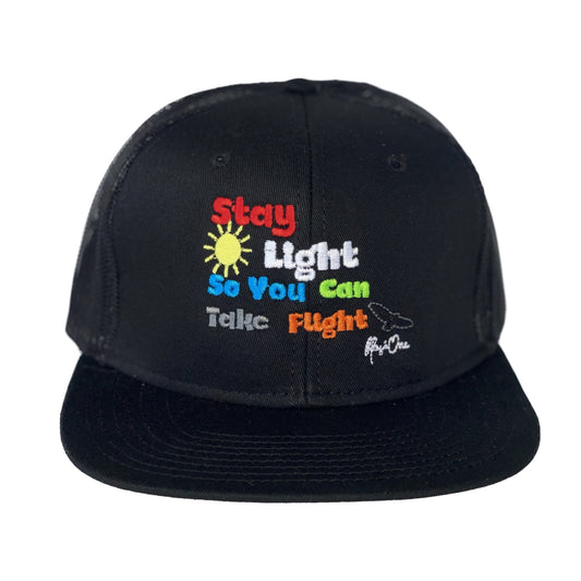Stay Light Take Flight Black Cap