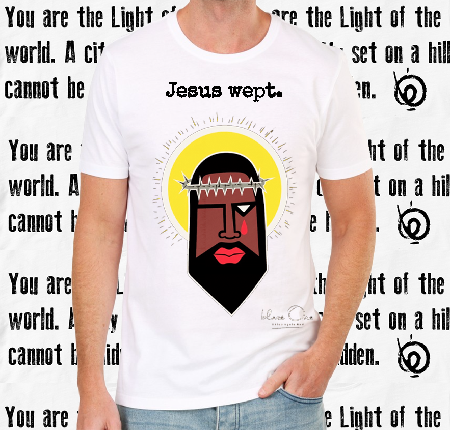 9.2 Jesus Wept White Tee