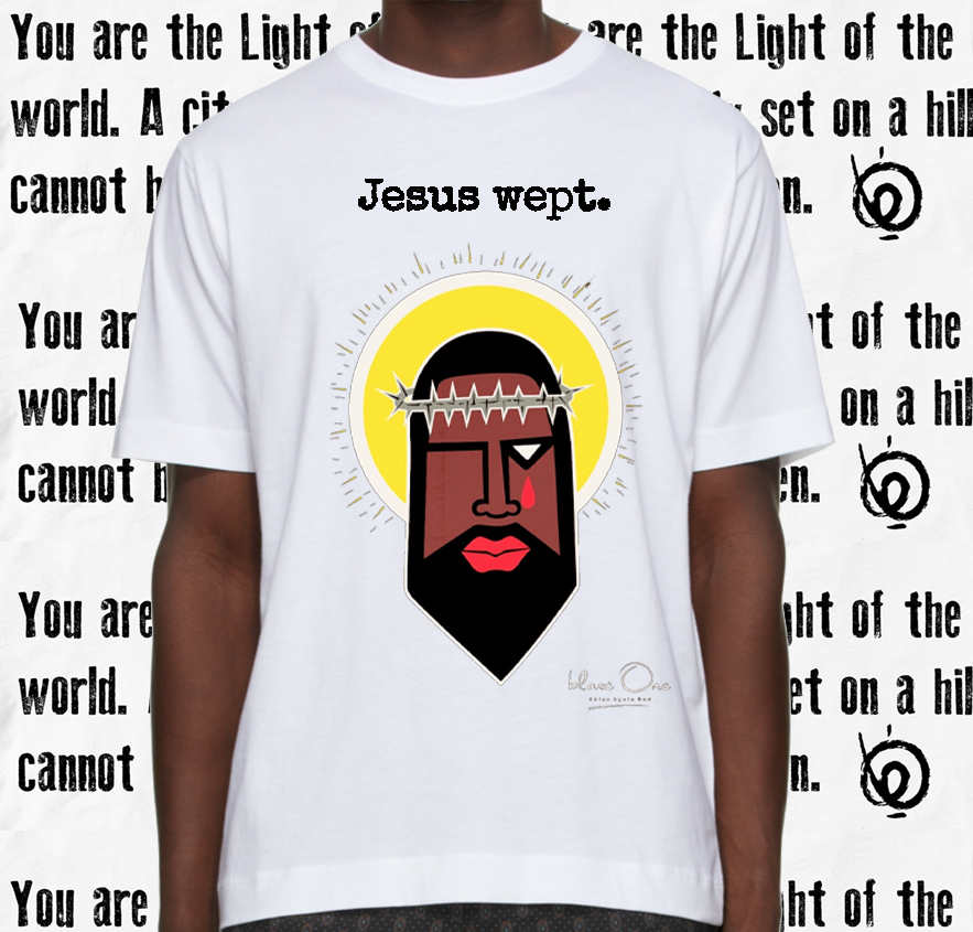 9.2 Jesus Wept White Tee