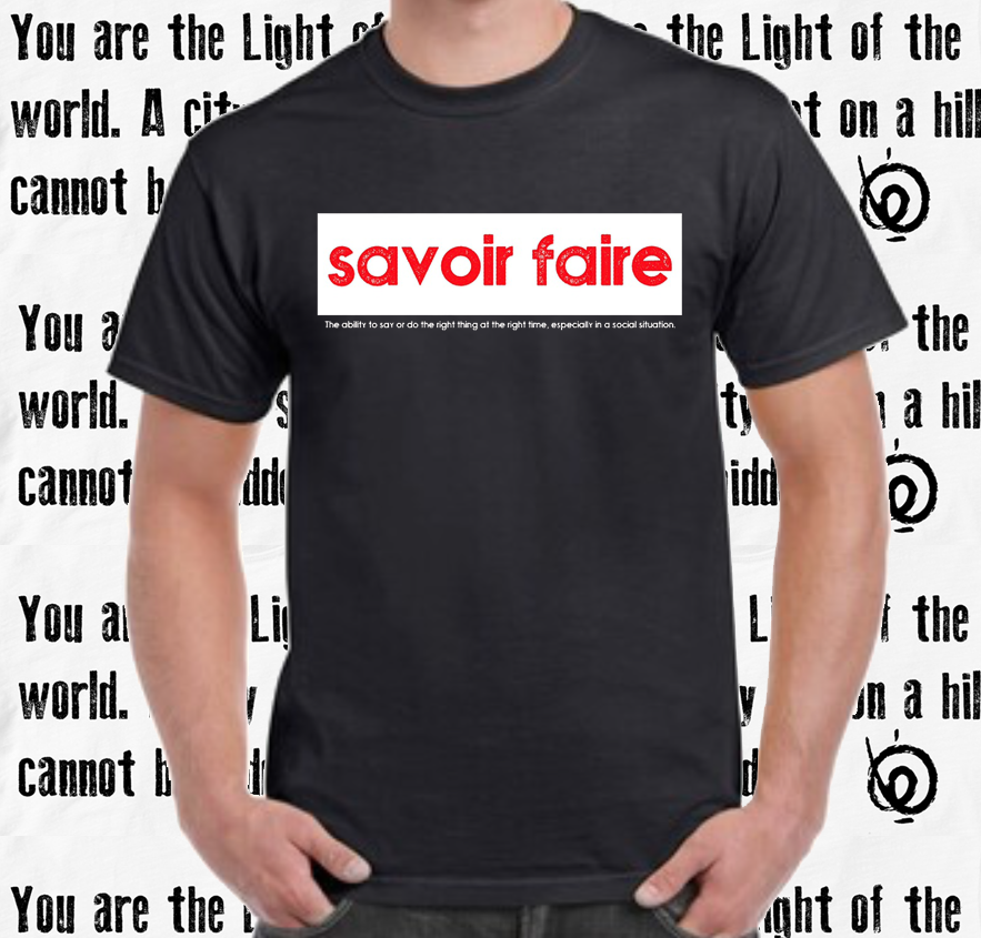 Savoir Faire Black Tee